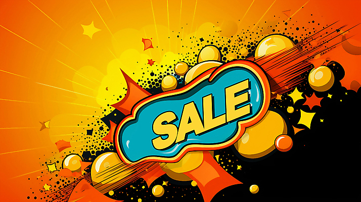 PSD 배너 일러스트 사람없음 세일 주황색 원형 연기 디지털합성 팝아트 편집소스 국내일러스트 도형 컬러 그림 파일형식