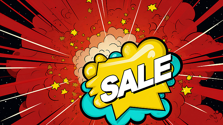 PSD 배너 별 일러스트 사람없음 빨간색 노란색 세일 연기 디지털합성 팝아트 편집소스 국내일러스트 자연요소 컬러 그림 파일형식