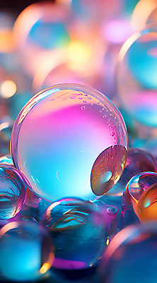 JPG 편집이미지 사람없음 아웃포커스 컬러풀 원형 그라데이션 유리구슬 편집실사 AI포토 AI콘텐츠 도형 컬러 유리 촬영기법 구슬 CG 파일형식