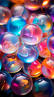 JPG 편집이미지 사람없음 컬러풀 원형 가득함 유리구슬 편집실사 AI포토 AI콘텐츠 도형 컬러 유리 구슬 CG 파일형식