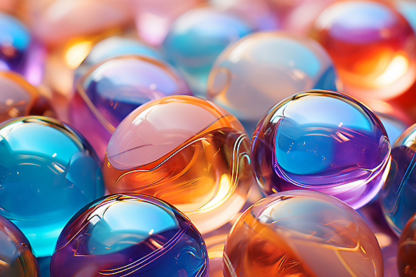 JPG 편집이미지 사람없음 아웃포커스 컬러풀 원형 유리구슬 편집실사 AI포토 AI콘텐츠 도형 컬러 유리 촬영기법 구슬 CG 파일형식