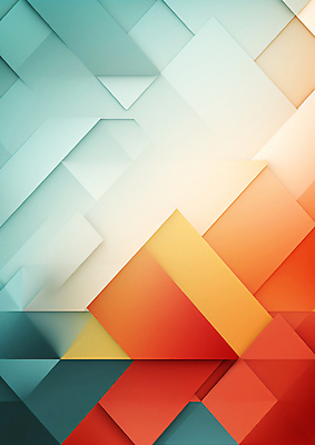 JPG 도형 편집 편집이미지 디자인 조각 사람없음 그래픽 빛 주황색 합성 청록색 편집소스 이미지편집 편집실사 AI컴퓨터그래픽 AI콘텐츠 컬러 CG 파일형식