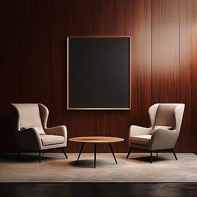 JPG 편집이미지 벽 액자 쿠션 거실 탁자 프레임 액자틀 사람없음 인테리어 소파 갈색 목업 편집실사 AI포토 AI콘텐츠 디자인 컬러 가구 의자 틀 CG 파일형식