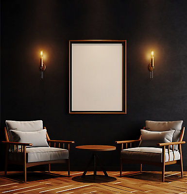 JPG 편집이미지 벽 액자 쿠션 거실 초 탁자 프레임 액자틀 사람없음 인테리어 소파 목업 편집실사 AI포토 AI콘텐츠 디자인 가구 의자 틀 CG 파일형식