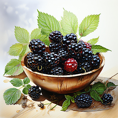 JPG 편집이미지 잎 사람없음 디지털합성 담기 베리 블랙베리 나무그릇 편집실사 식물 그릇 과일 모션 목재 CG 파일형식