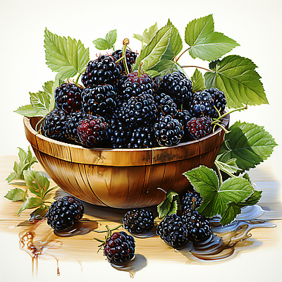 JPG 편집이미지 잎 사람없음 디지털합성 담기 베리 블랙베리 나무그릇 편집실사 식물 그릇 과일 모션 목재 CG 파일형식