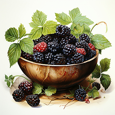 JPG 편집이미지 잎 사람없음 디지털합성 담기 베리 블랙베리 나무그릇 편집실사 식물 그릇 과일 모션 목재 CG 파일형식