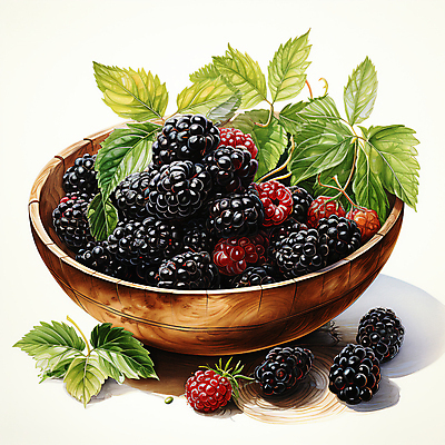 JPG 편집이미지 잎 사람없음 디지털합성 담기 베리 블랙베리 나무그릇 편집실사 식물 그릇 과일 모션 목재 CG 파일형식