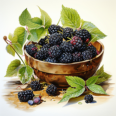 JPG 편집이미지 잎 사람없음 디지털합성 담기 베리 블랙베리 나무그릇 편집실사 식물 그릇 과일 모션 목재 CG 파일형식