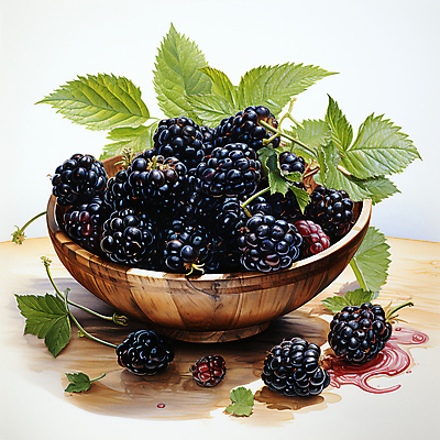 JPG 편집이미지 잎 사람없음 디지털합성 담기 베리 블랙베리 나무그릇 편집실사 식물 그릇 과일 모션 목재 CG 파일형식