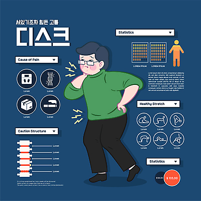 전신 남자 일러스트 통계 그래프 사람모양 한명 성인 파란색 스트레칭 인포그래픽 고통 환자 잡기 디스크 찡그림 허리 척추 목 목디스크 허리디스크 증상 성인남자한명만 안경낌 국내일러스트 AI파일 모양 1 감정 안경 컬러 의학 모션 뼈 표정 사람 신체부위 운동 디스크_질병 질병 남자한명만 성인남자만 파일형식 벡터