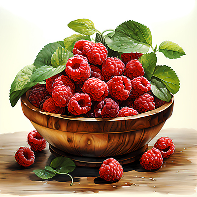 JPG 편집이미지 잎 사람없음 디지털합성 담기 산딸기 베리 나무그릇 편집실사 식물 그릇 과일 모션 목재 CG 파일형식