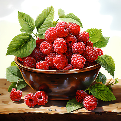 JPG 편집이미지 잎 사람없음 디지털합성 담기 산딸기 베리 나무그릇 편집실사 식물 그릇 과일 모션 목재 CG 파일형식