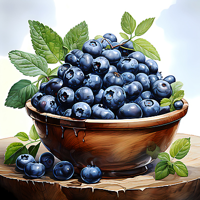 JPG 편집이미지 잎 사람없음 디지털합성 담기 블루베리 베리 나무그릇 편집실사 식물 그릇 과일 모션 목재 CG 파일형식