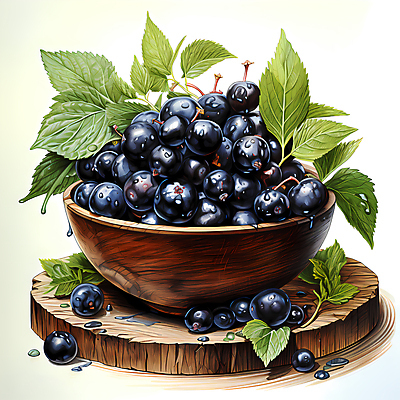 JPG 편집이미지 잎 사람없음 디지털합성 담기 베리 나무그릇 아사이베리 편집실사 식물 그릇 열매 과일 모션 목재 CG 파일형식