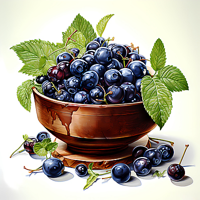 JPG 편집이미지 잎 사람없음 디지털합성 담기 베리 나무그릇 아사이베리 편집실사 식물 그릇 열매 과일 모션 목재 CG 파일형식