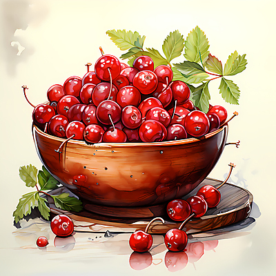 JPG 편집이미지 잎 사람없음 디지털합성 담기 베리 나무그릇 크랜베리 편집실사 식물 그릇 열매 과일 모션 목재 CG 파일형식