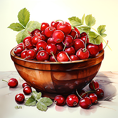 JPG 편집이미지 잎 사람없음 디지털합성 담기 베리 나무그릇 크랜베리 편집실사 식물 그릇 열매 과일 모션 목재 CG 파일형식