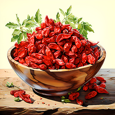 JPG 편집이미지 잎 사람없음 디지털합성 담기 베리 구기자 나무그릇 편집실사 식물 그릇 열매 과일 모션 목재 CG 파일형식