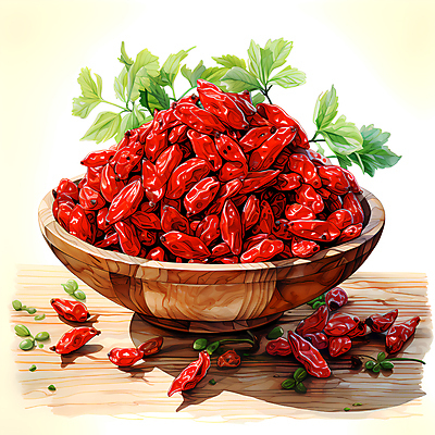 JPG 편집이미지 잎 사람없음 디지털합성 담기 베리 구기자 나무그릇 편집실사 식물 그릇 열매 과일 모션 목재 CG 파일형식