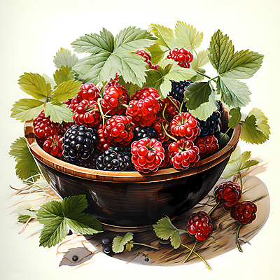 JPG 편집이미지 잎 사람없음 디지털합성 담기 베리 나무그릇 복분자 편집실사 식물 그릇 과일 모션 목재 CG 파일형식