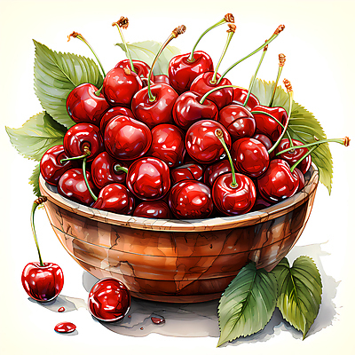 JPG 편집이미지 잎 사람없음 체리 디지털합성 담기 베리 나무그릇 편집실사 식물 그릇 과일 모션 목재 CG 파일형식