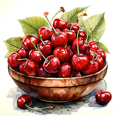 JPG 편집이미지 잎 사람없음 체리 디지털합성 담기 베리 나무그릇 편집실사 식물 그릇 과일 모션 목재 CG 파일형식