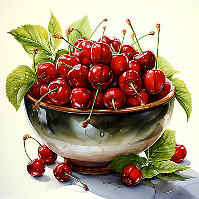 JPG 편집이미지 잎 사람없음 체리 디지털합성 담기 베리 나무그릇 편집실사 식물 그릇 과일 모션 목재 CG 파일형식