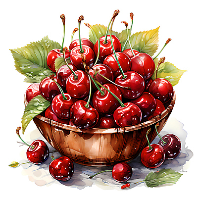 JPG 편집이미지 잎 사람없음 체리 디지털합성 담기 베리 나무그릇 편집실사 식물 그릇 과일 모션 목재 CG 파일형식