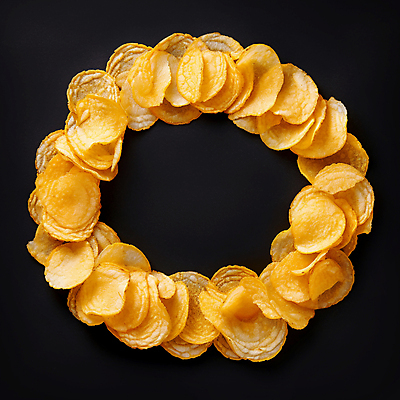 JPG 편집이미지 디저트 감자 프레임 사람없음 과자 원형 칩 디지털합성 감자칩 편집소스 편집실사 AI포토 AI콘텐츠 도형 음식 채소 칩_음식 CG 파일형식