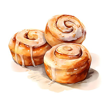 JPG 빵 일러스트 사람없음 갈색 빵집 시나몬롤 국내일러스트 AI일러스트 AI콘텐츠 음식 컬러 디저트 상점 시나몬 파일형식