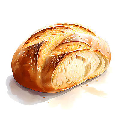 JPG 빵 일러스트 사람없음 갈색 빵집 캉파뉴 국내일러스트 AI일러스트 AI콘텐츠 음식 컬러 상점 파일형식