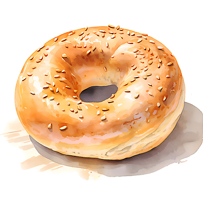 JPG 빵 일러스트 사람없음 갈색 빵집 베이글 국내일러스트 AI일러스트 AI콘텐츠 음식 컬러 상점 파일형식