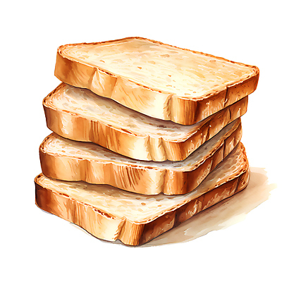 JPG 빵 일러스트 사람없음 갈색 쌓기 빵집 식빵 슬라이스 국내일러스트 AI일러스트 AI콘텐츠 음식 컬러 모션 상점 파일형식