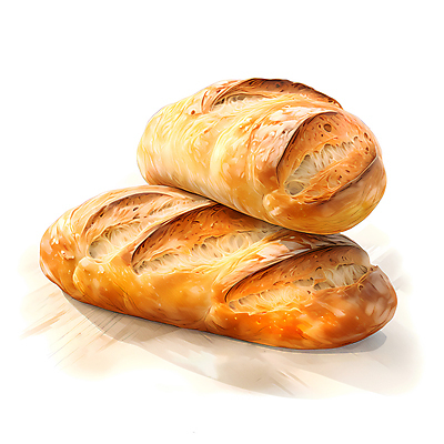 JPG 빵 일러스트 사람없음 갈색 빵집 캉파뉴 국내일러스트 AI일러스트 AI콘텐츠 음식 컬러 상점 파일형식