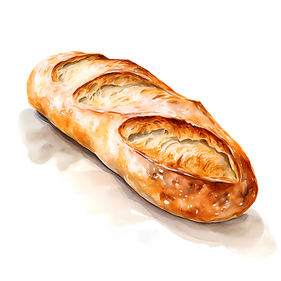 JPG 빵 일러스트 사람없음 갈색 빵집 캉파뉴 국내일러스트 AI일러스트 AI콘텐츠 음식 컬러 상점 파일형식