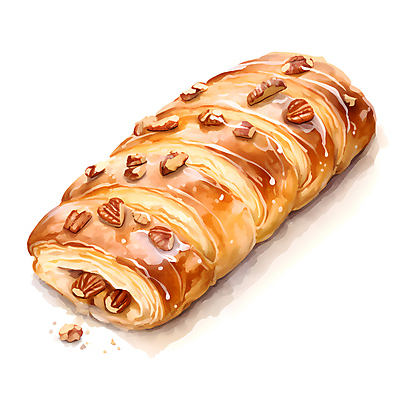 JPG 빵 일러스트 사람없음 갈색 빵집 데니쉬 페스츄리 국내일러스트 AI일러스트 AI콘텐츠 음식 컬러 상점 파일형식