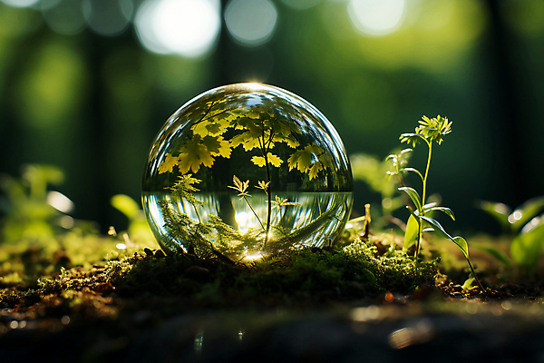 JPG 나무 편집이미지 자연 이끼 사람없음 초록색 물 빛 새싹 자연보호 환경 풀 땅 디지털합성 에코 편집실사 AI컴퓨터그래픽 AI콘텐츠 자연요소 식물 컬러 보호 CG 생태계 파일형식