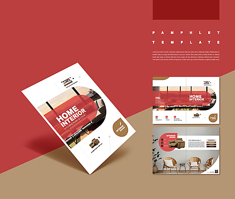 템플릿 ZIP 가구 쿠션 거실 의자 설계 팜플렛 사람없음 빨간색 인테리어 소파 갈색 흰색 QR코드 인디자인 IDML PDF 이미지템플릿 디자인 컬러 생활용품 컨셉 파일형식