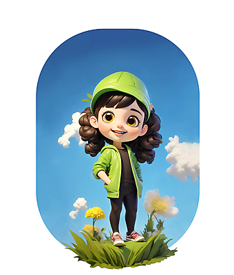 JPG 전신 구름 편집이미지 모자 여자 꽃 인물캐릭터 아웃도어 한명 서기 성인 야외 캠핑 풀 주머니손 성인여자한명만 편집실사 AI컴퓨터그래픽 AI콘텐츠 자연요소 식물 캐릭터 1 잡화 모션 레저 사람 CG 여자한명만 성인여자만 파일형식