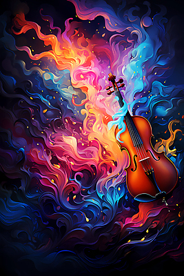 JPG 편집이미지 포스터 음악 현악기 추상 사람없음 컬러풀 화려 바이올린 디지털합성 결 유화 이미지편집 편집실사 악기 컬러 컨셉 무늬 문화예술 미술 CG 파일형식