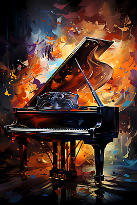 JPG 편집이미지 포스터 음악 추상 사람없음 컬러풀 화려 피아노 건반악기 디지털합성 결 그랜드피아노 유화 이미지편집 편집실사 악기 컬러 컨셉 무늬 문화예술 미술 건반 CG 파일형식