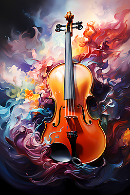 JPG 편집이미지 포스터 음악 현악기 추상 사람없음 컬러풀 화려 바이올린 디지털합성 결 유화 이미지편집 편집실사 악기 컬러 컨셉 무늬 문화예술 미술 CG 파일형식