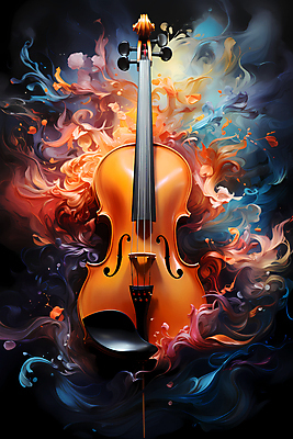 JPG 편집이미지 포스터 음악 현악기 추상 사람없음 컬러풀 화려 바이올린 디지털합성 결 유화 이미지편집 편집실사 악기 컬러 컨셉 무늬 문화예술 미술 CG 파일형식