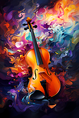 JPG 편집이미지 포스터 음악 현악기 추상 사람없음 컬러풀 화려 바이올린 디지털합성 결 유화 이미지편집 편집실사 악기 컬러 컨셉 무늬 문화예술 미술 CG 파일형식