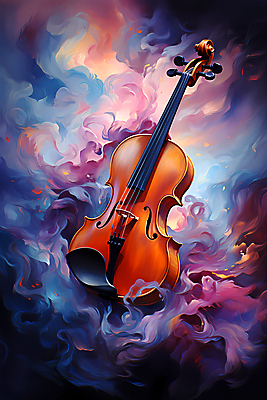 JPG 편집이미지 포스터 음악 현악기 추상 사람없음 컬러풀 화려 바이올린 디지털합성 결 유화 이미지편집 편집실사 악기 컬러 컨셉 무늬 문화예술 미술 CG 파일형식
