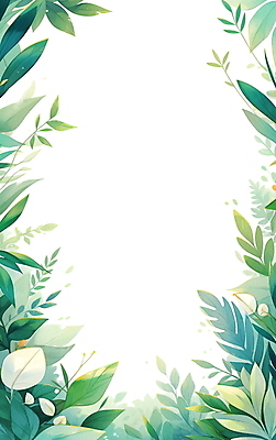 JPG 일러스트 자연 열대 수채화 프레임 사람없음 초록색 풀 열대잎 카피스페이스 보테니컬아트 트로피컬아트 국내일러스트 AI일러스트 AI콘텐츠 식물 컬러 잎 공백 그림 생태계 파일형식