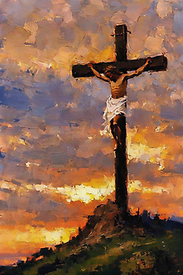 JPG 전신 남자 기독교 십자가 일러스트 붓터치 매달리기 한명 성인 일몰 고통 예수 언덕 괴로움 그림 못박힘 유화 성인남자한명만 국내일러스트 AI일러스트 AI콘텐츠 1 감정 종교 모션 미술 사람 노을 신_종교 남자한명만 성인남자만 파일형식