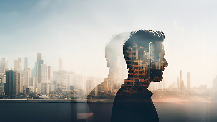 JPG 편집이미지 남자 실루엣 비즈니스 사람모양 한명 상반신 성인 건물 고층빌딩 도시 빌딩숲 성인남자한명만 편집실사 AI컴퓨터그래픽 AI콘텐츠 모양 1 건축물 촬영기법 사람 빌딩 CG 남자한명만 성인남자만 파일형식