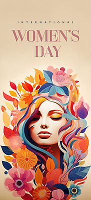 PSD 편집이미지 여자 꽃 얼굴 잎 추상 한명 상반신 성인 타이포그라피 컬러풀 눈감음 풀 세계여성의날 성인여자한명만 권리 이미지편집 식물 문자 1 기념일 컬러 무늬 모션 사람 신체부위 여자한명만 성인여자만 파일형식